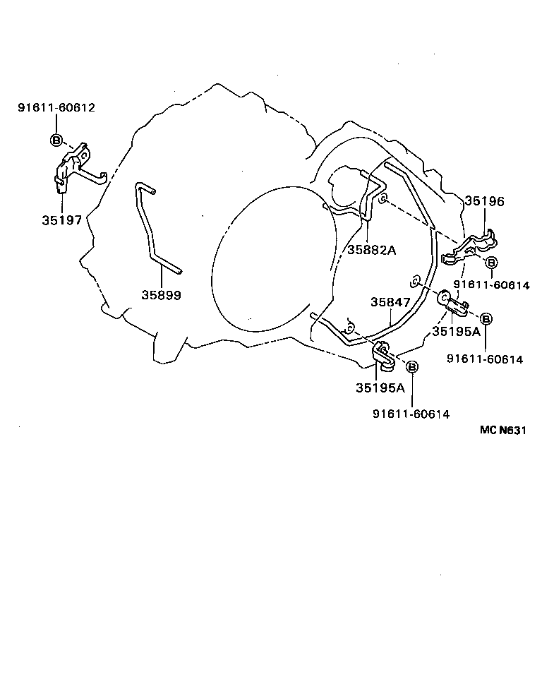 35205-20020 SPRING SUB-ASSY, B-2 ACCUMULATOR product image