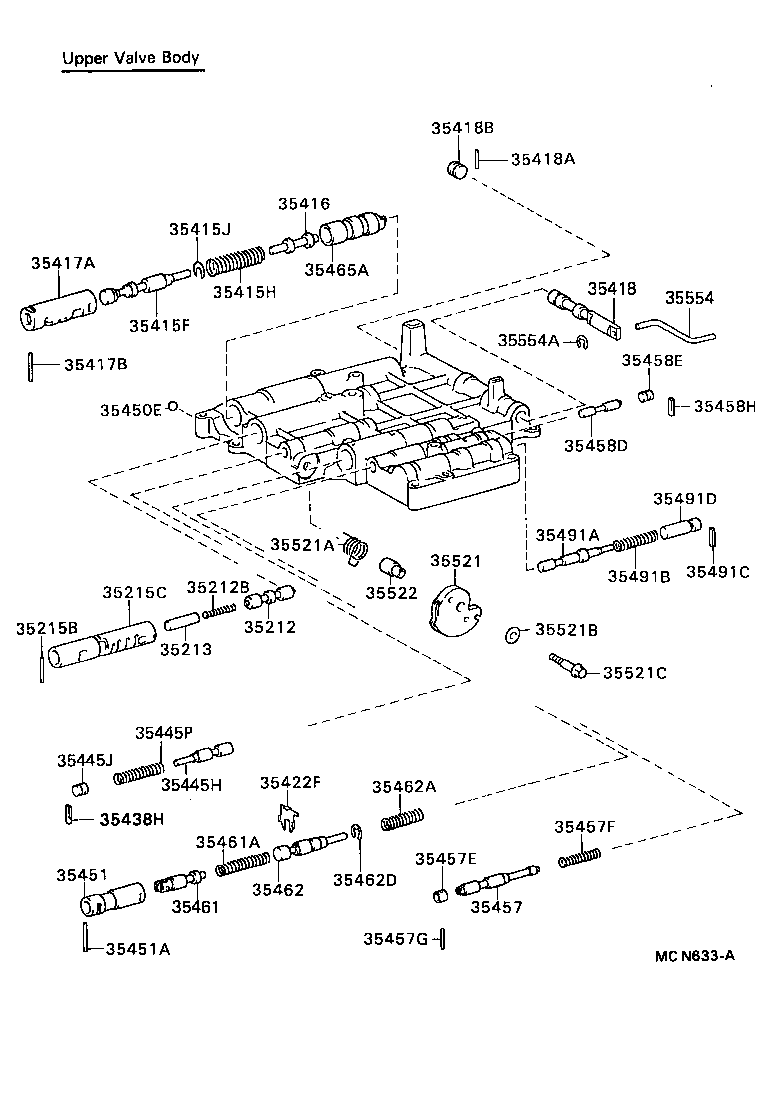 35205-20020 SPRING SUB-ASSY, B-2 ACCUMULATOR product image