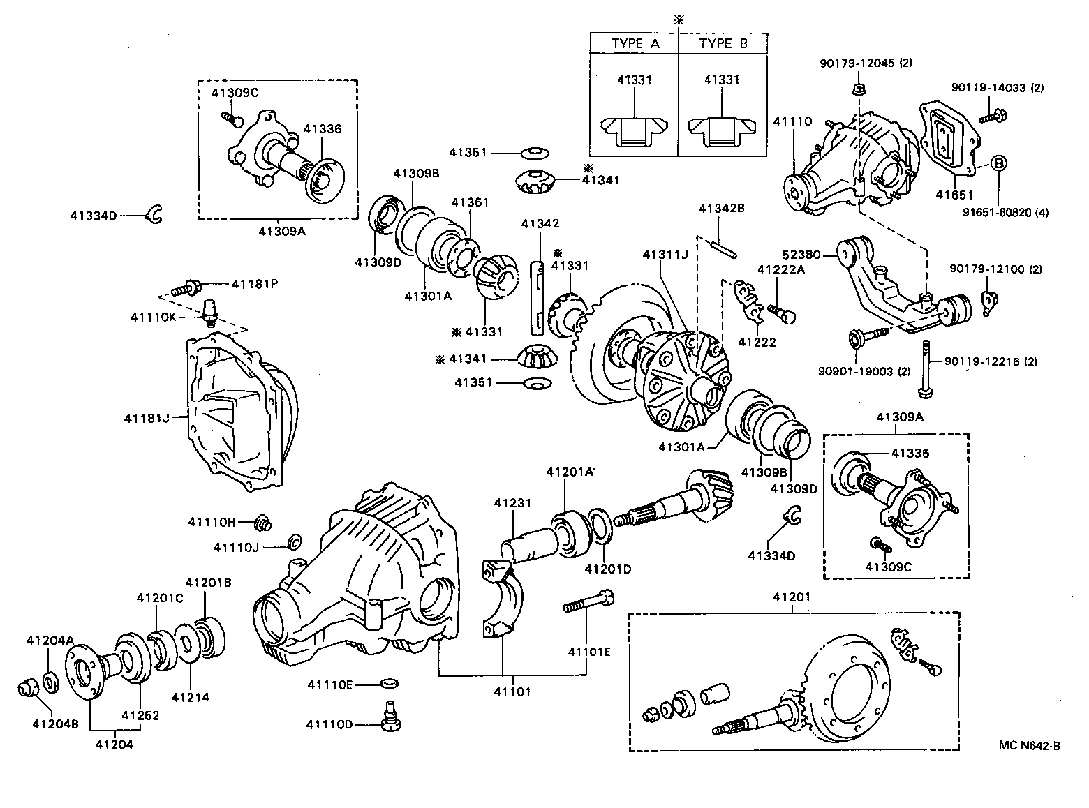 41181-20020 COVER, REAR DIFFERENTIAL CARRIER product image