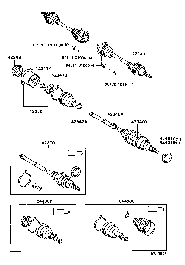 42340-32031 SHAFT ASSY, REAR DRIVE product image