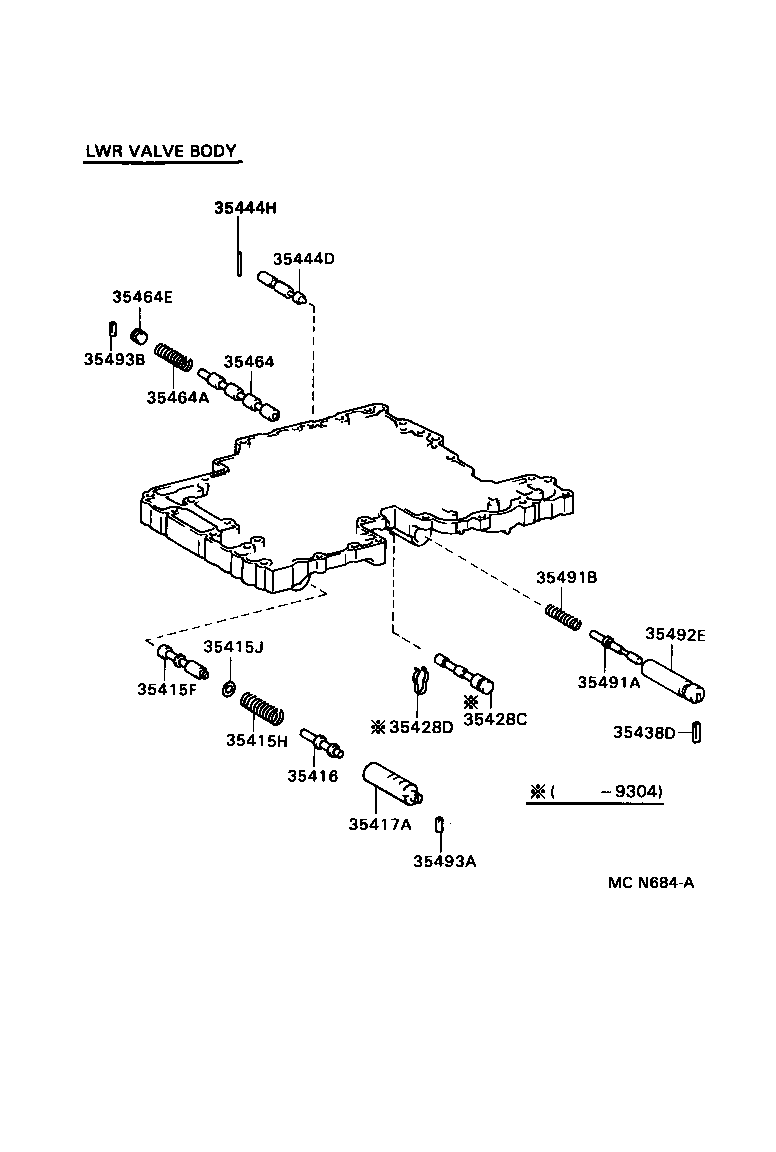Toyota 35410-35320 BODY ASSY, TRANSMISSION VALVE