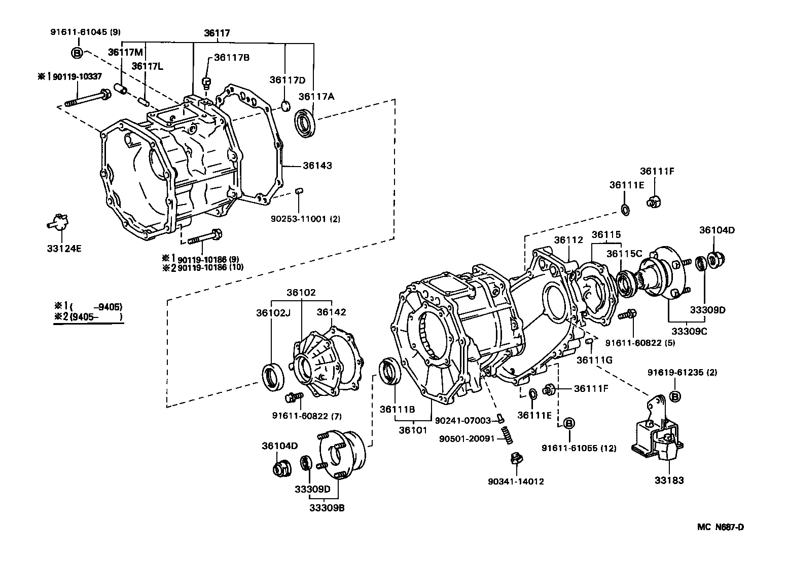 Toyota 35015-35011 ADAPTER, TRANSFER, REAR