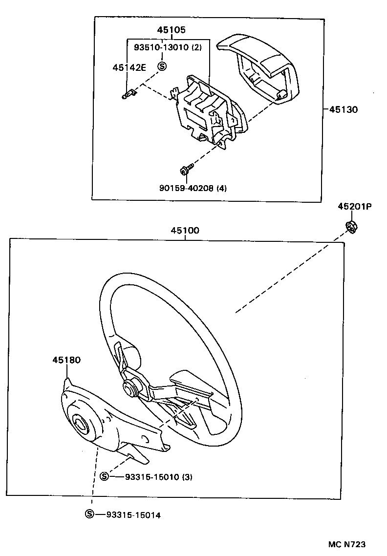 45105-34010 PLATE SUB-ASSY, HORN BUTTON CONTACT, NO.1 product image