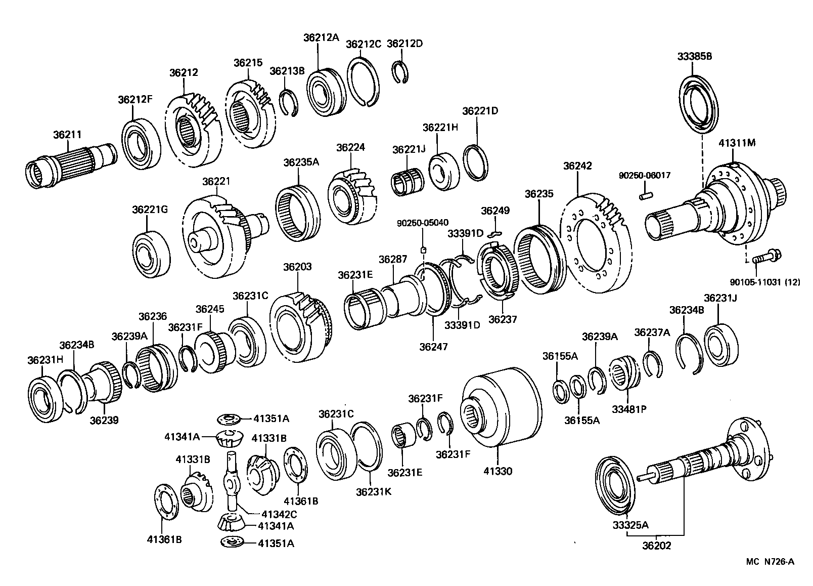 36247-60010 RING, TRANSFER SYNCHRONIZER product image