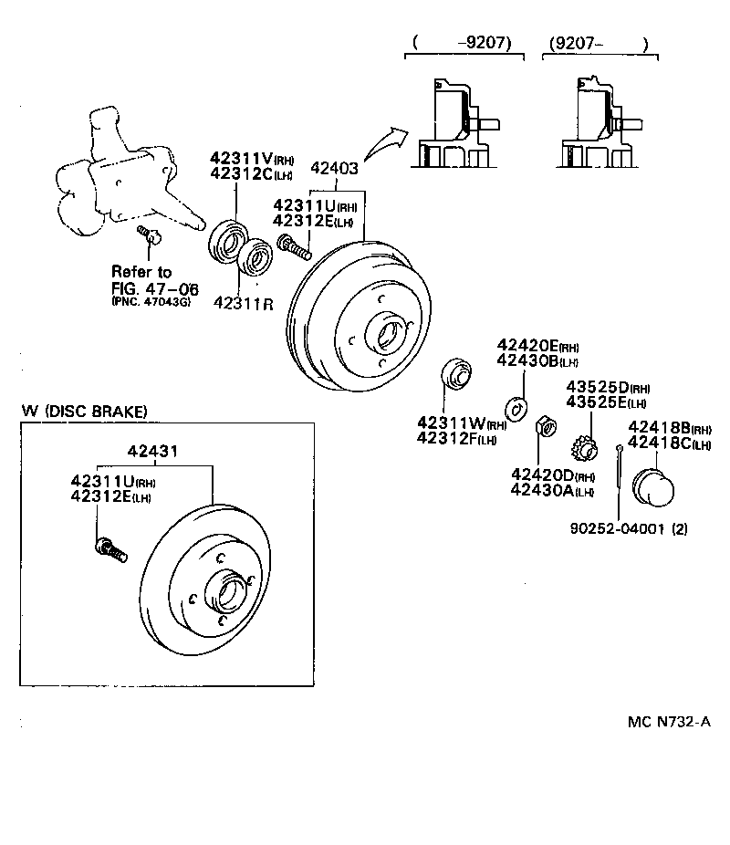 42403-19025 DISC, REAR product image