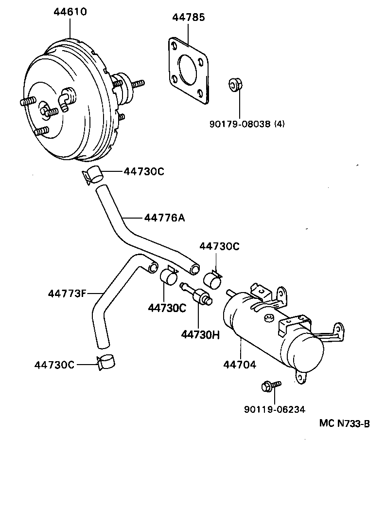44610-2D330 BOOSTER ASSY, BRAKE product image