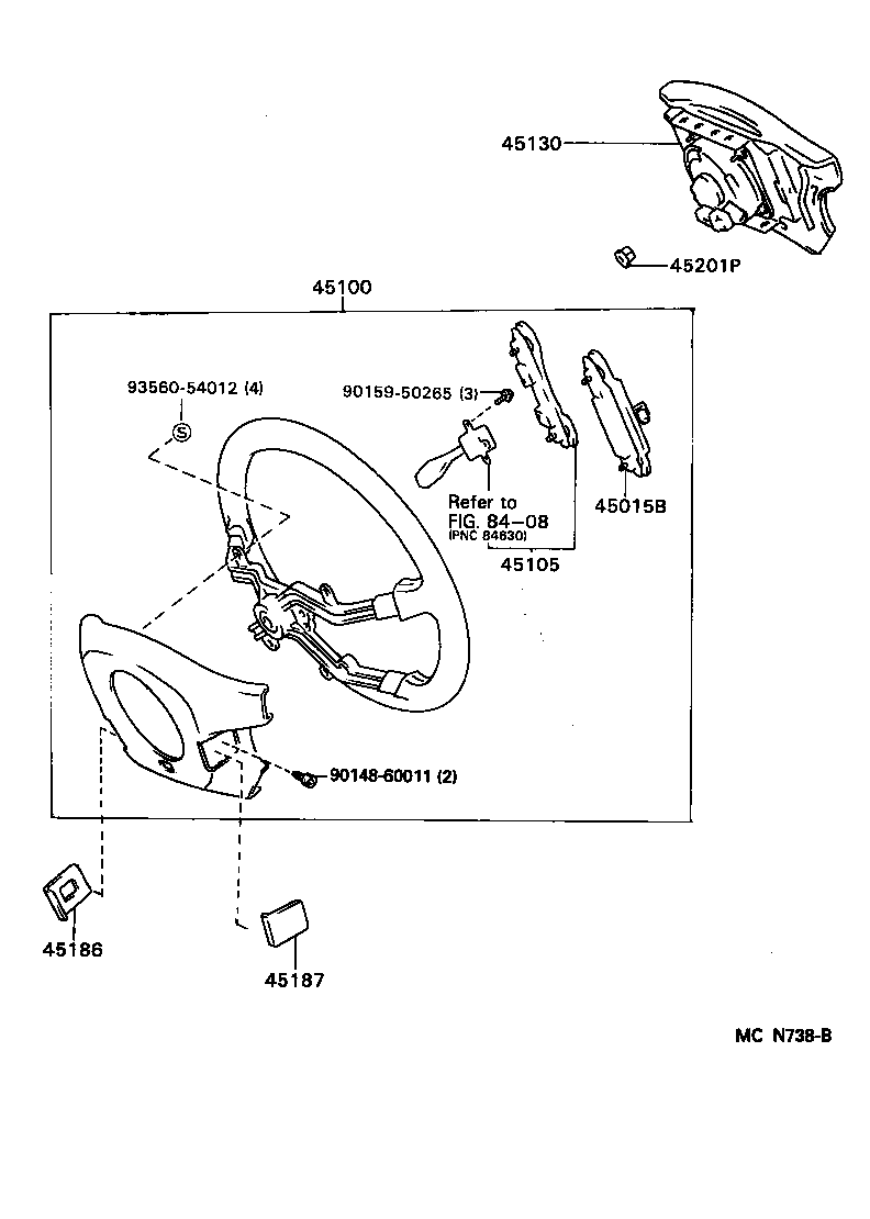 45105-16150 PLATE SUB-ASSY, HORN BUTTON CONTACT, NO.1 product image