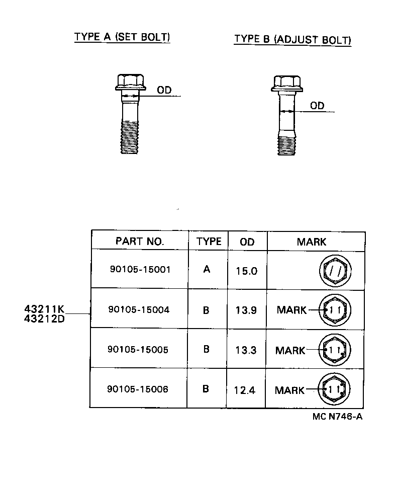 43212-20180 KNUCKLE, STEERING, LH product image