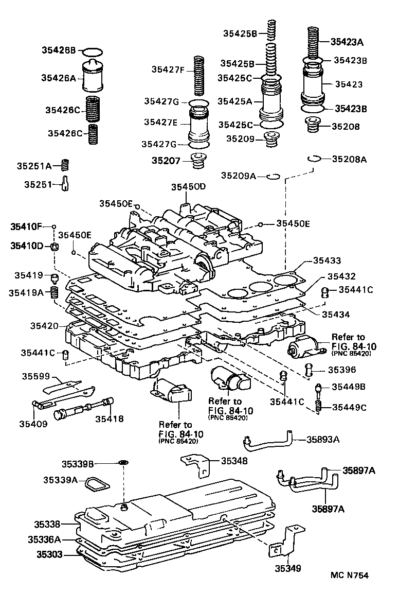 35432-34040 PLATE, VALVE BODY, NO.1 product image