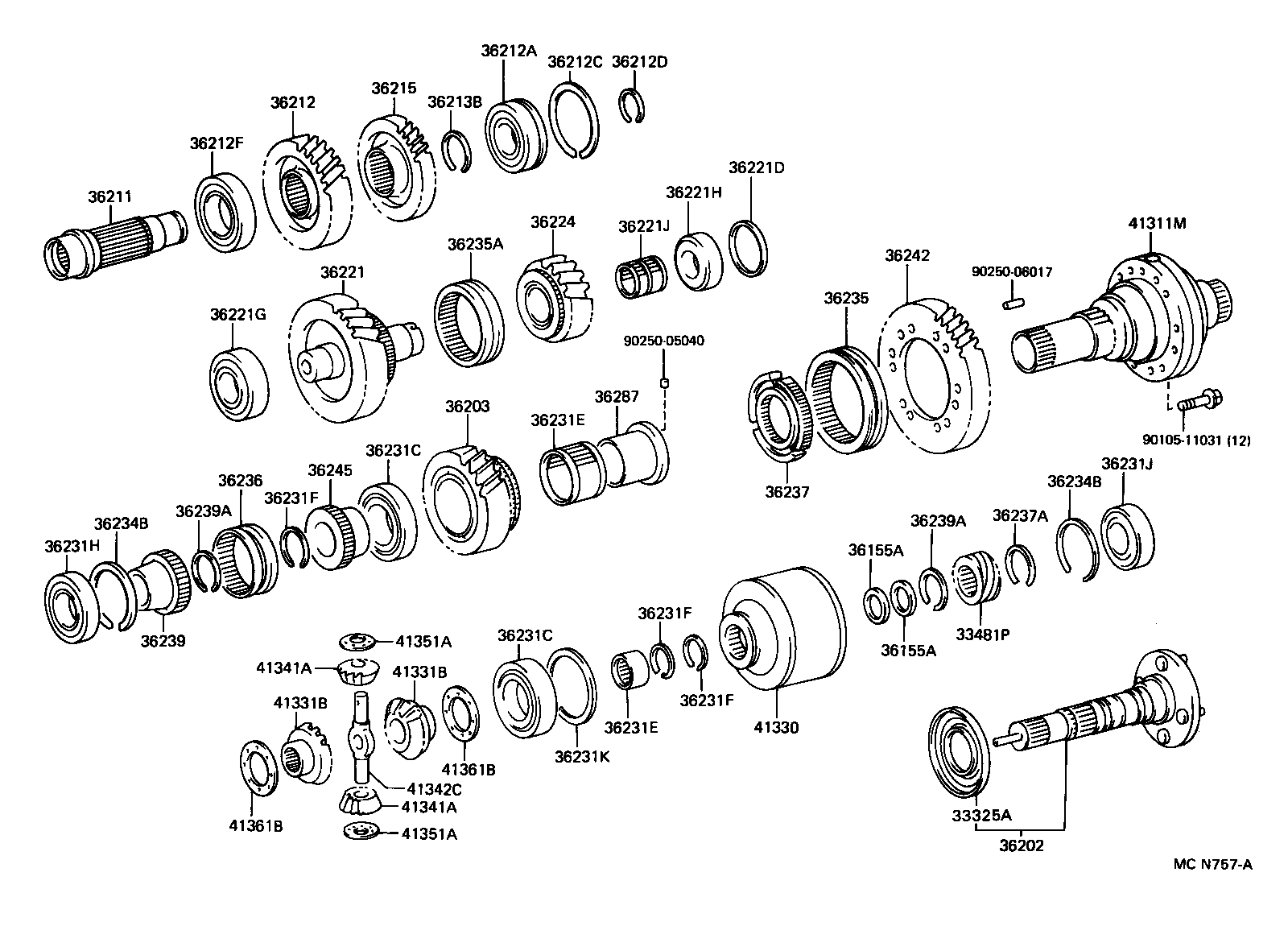 36247-60010 RING, TRANSFER SYNCHRONIZER product image