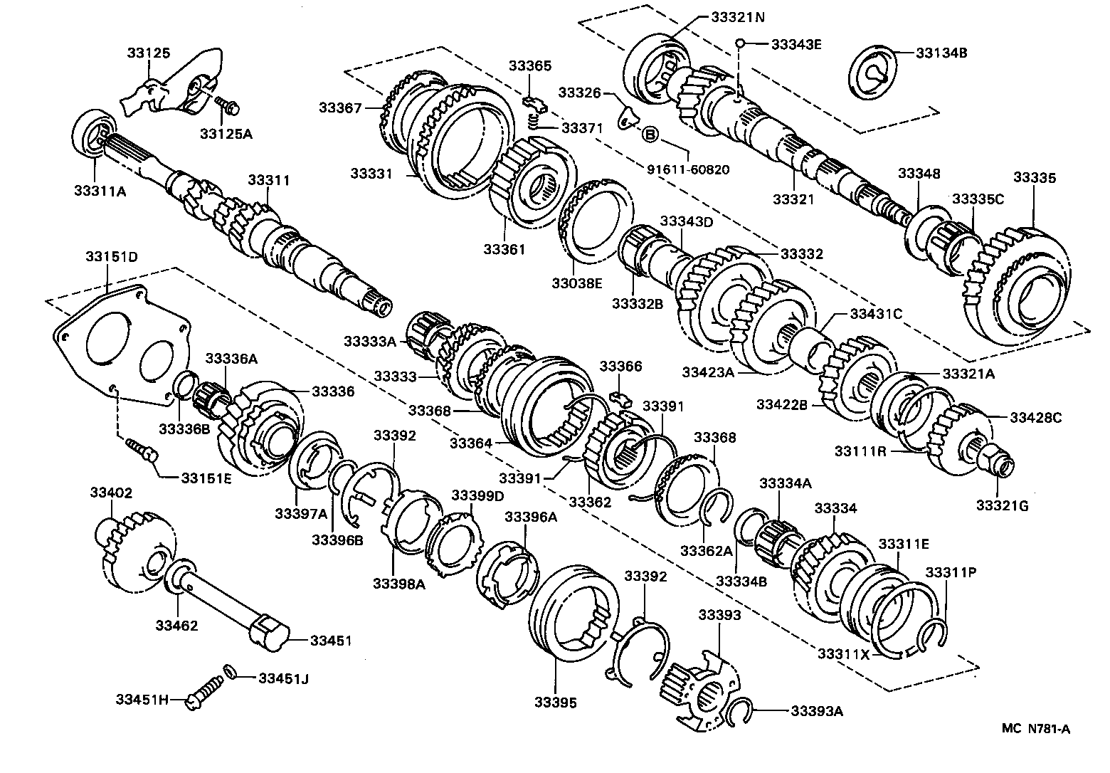 33331-33010 GEAR, REVERSE product image
