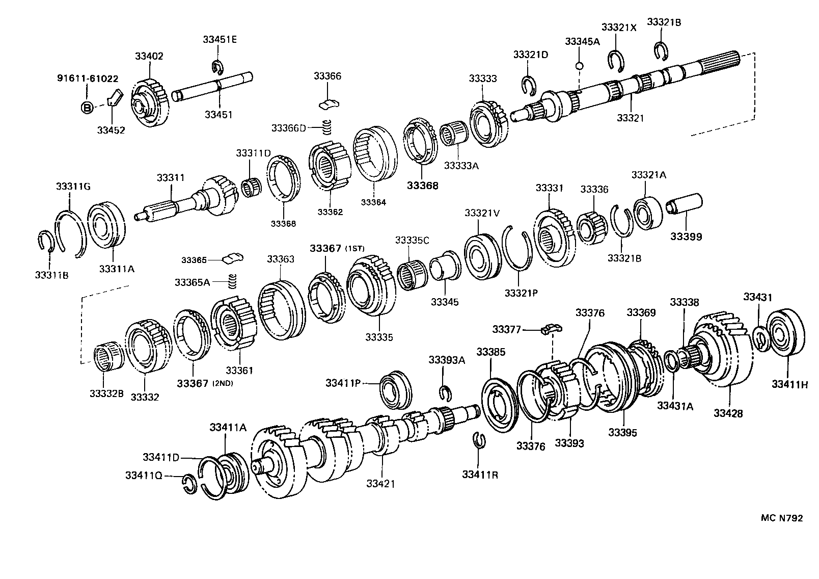 33369-35010 RING, SYNCHRONIZER, NO.3 product image