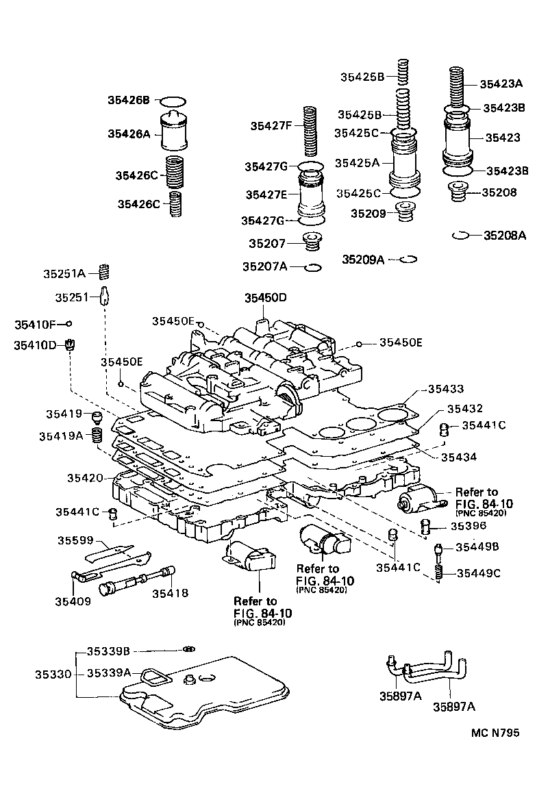 35409-35010 SPRING SUB-ASSY, MANUAL DETENT product image