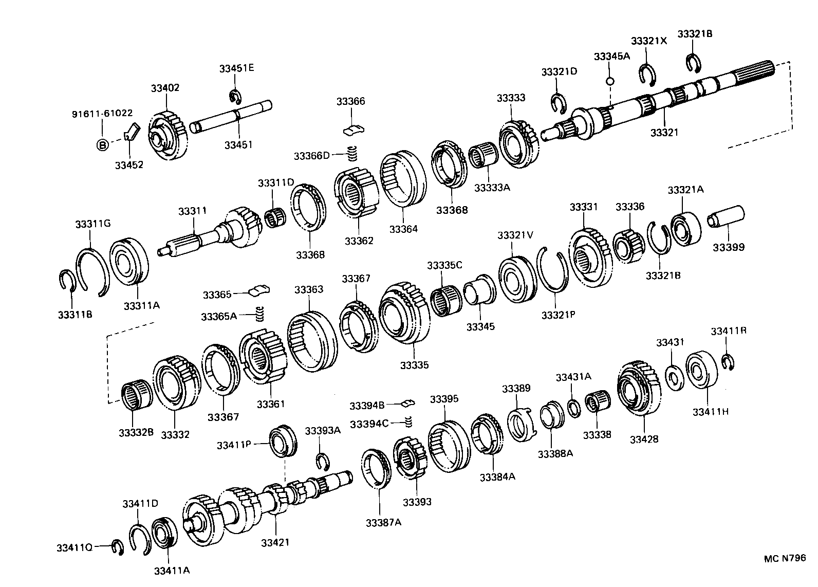 33369-35010 RING, SYNCHRONIZER, NO.3 product image