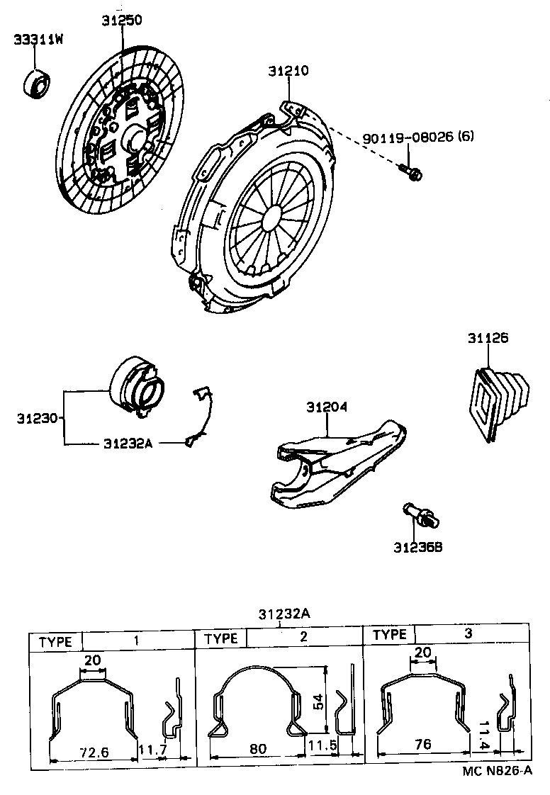 31250-22360 DISC ASSY, CLUTCH product image