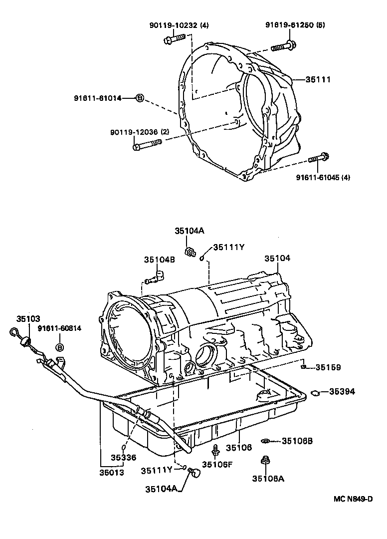 35103-22311 GAGE SUB-ASSY, TRANSMISSION OIL LEVEL product image