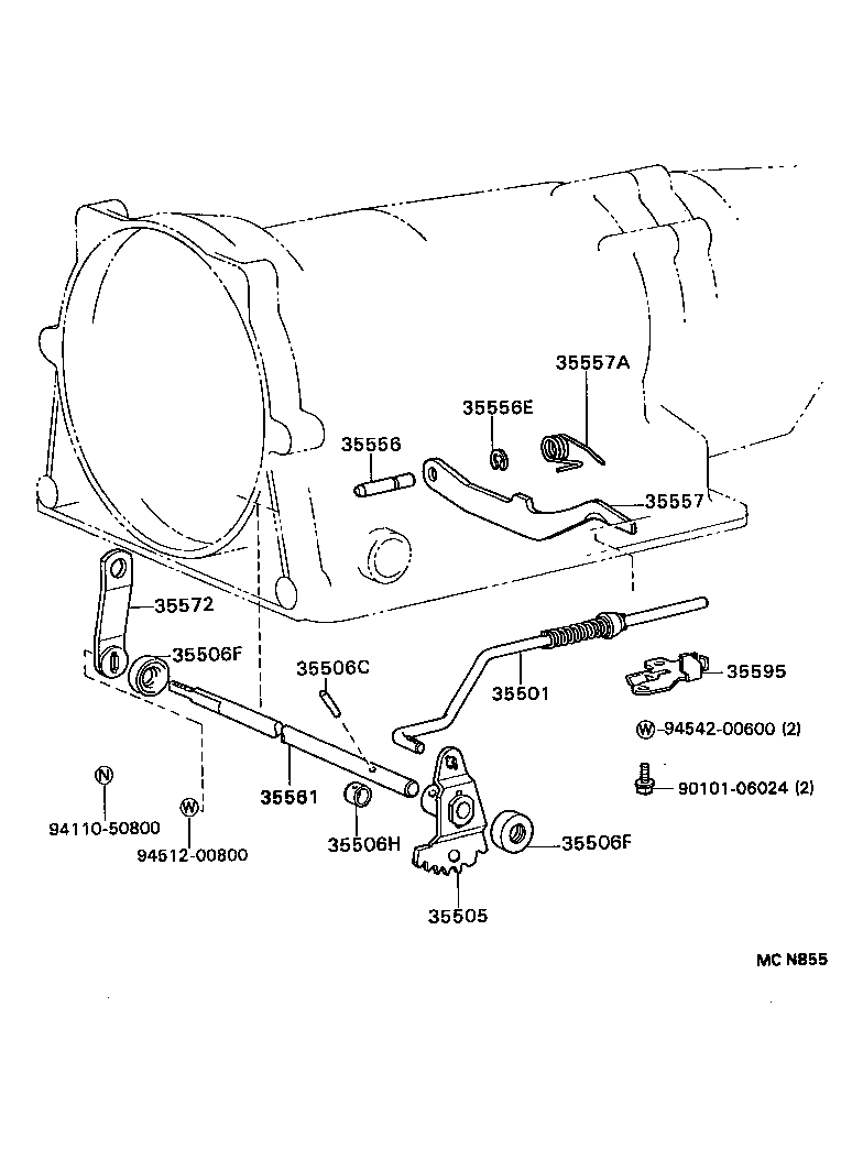 35523-30100 CLAMP, THROTTLE CABLE product image