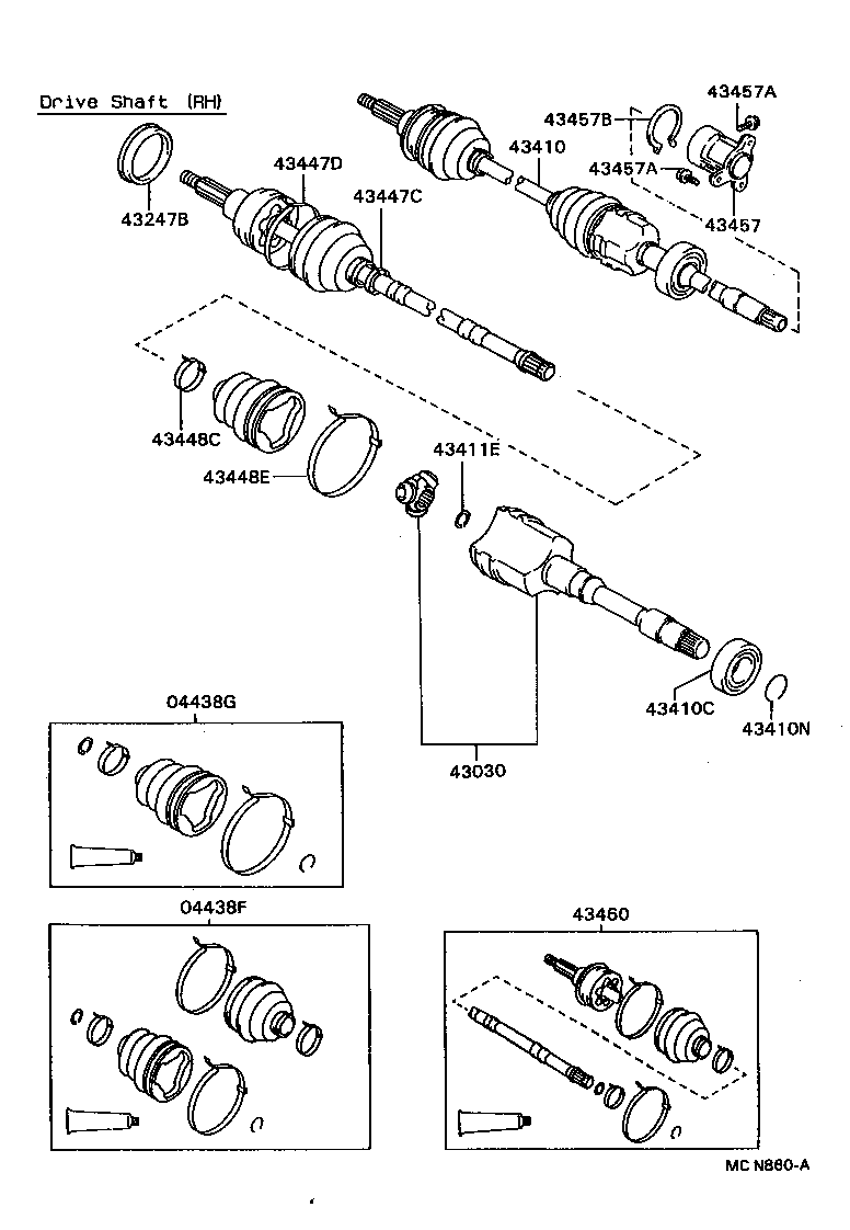 90105-10373 BOLT (FOR DRIVE SHAFT BEARING BRACKET SETTING NO.1) product image