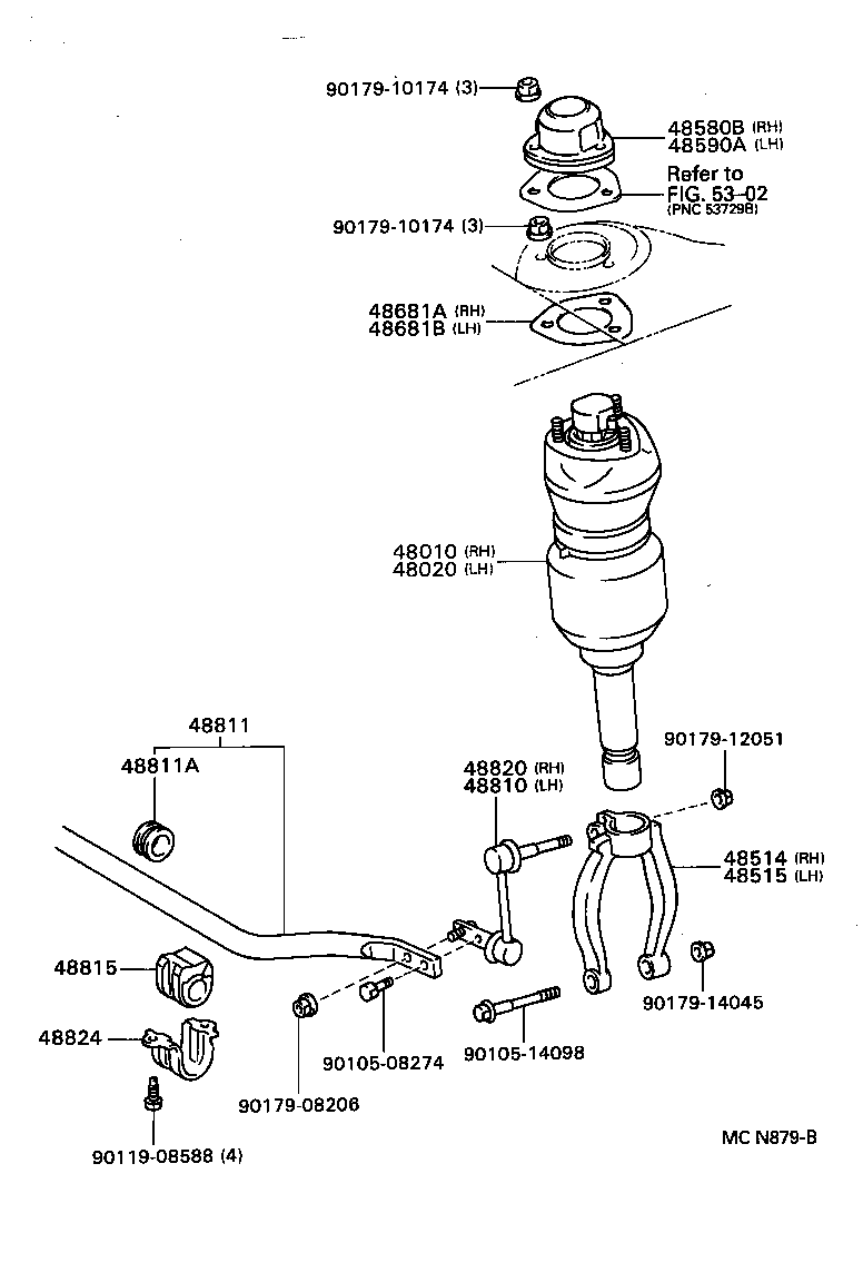 48131-30860 SPRING, FRONT COIL, RH product image