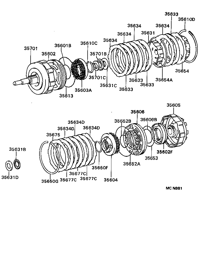35701-22070 SHAFT SUB-ASSY, INPUT product image