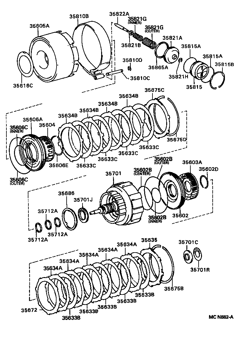 35701-22070 SHAFT SUB-ASSY, INPUT product image