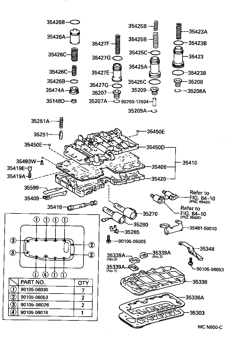 35406-30021 PLATE SUB-ASSY, VALVE BODY product image
