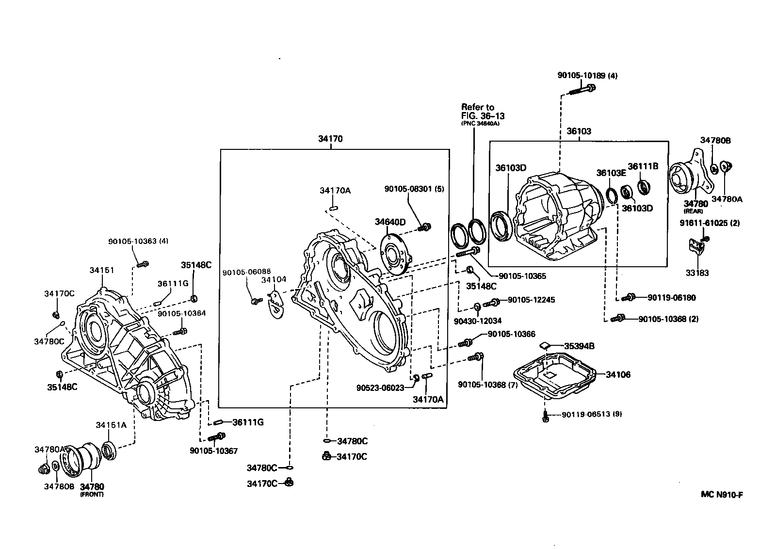36103-30010 CASE SUB-ASSY, TRANSFER product image