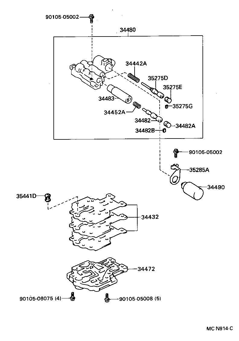 34490-30010 SOLENOID ASSY, TRANSFER CONTROL product image