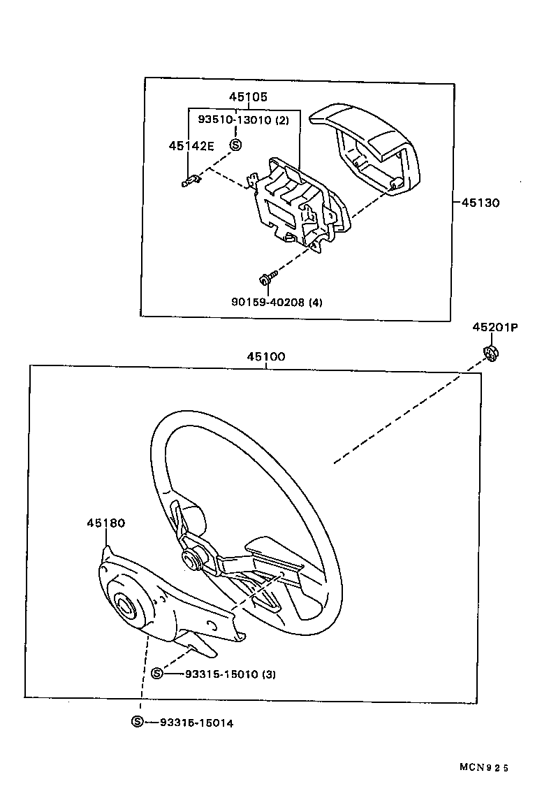 45105-35040 PLATE SUB-ASSY, HORN BUTTON CONTACT, NO.1 product image