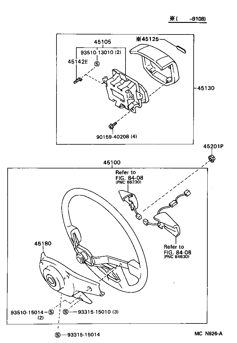 45105-04010 PLATE SUB-ASSY, HORN BUTTON CONTACT, NO.1 product image