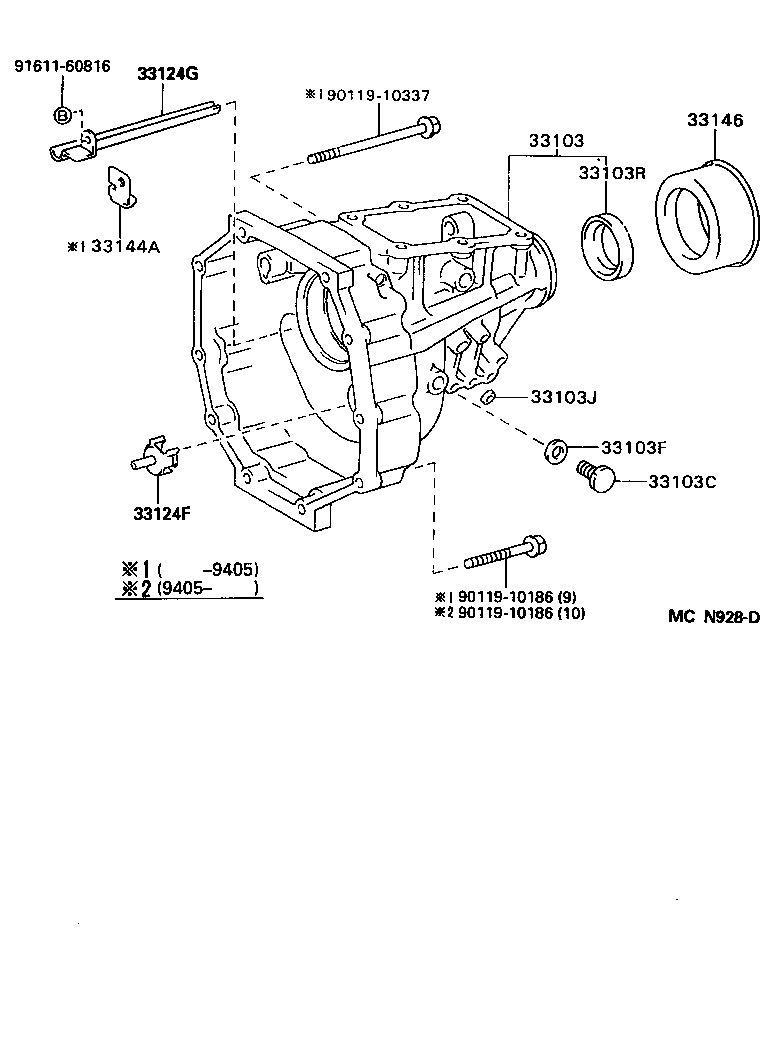 33103-35170 HOUSING SUB-ASSY, EXTENSION(MTM) product image