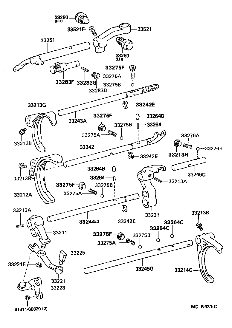33521-22230 HOUSING, SHIFT LEVER product image