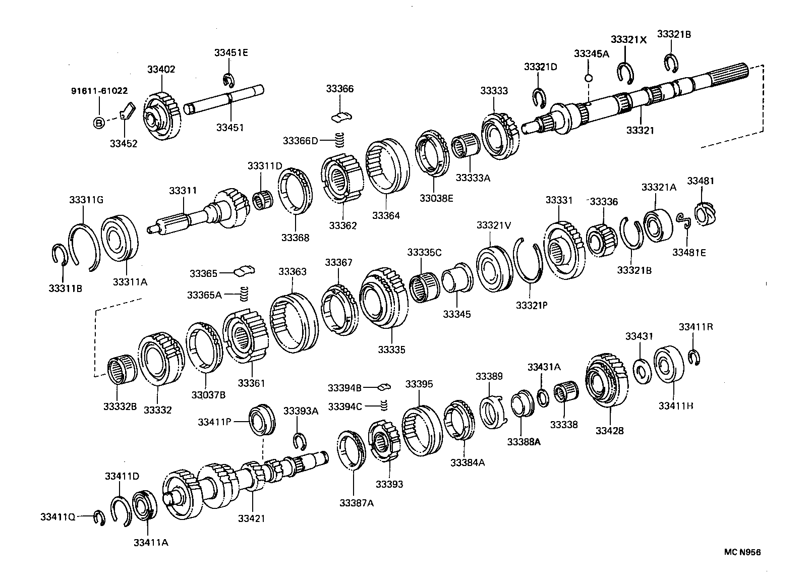 33046-22040 GEAR, COUNTERSHAFT 5TH product image
