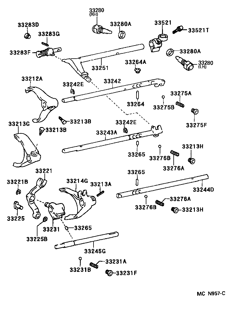 33521-22230 HOUSING, SHIFT LEVER product image