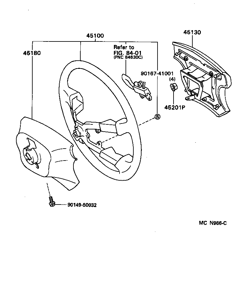 45105-22161 PLATE SUB-ASSY, HORN BUTTON CONTACT, NO.1 product image