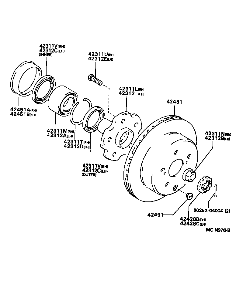 42431-22170 DISC, REAR product image