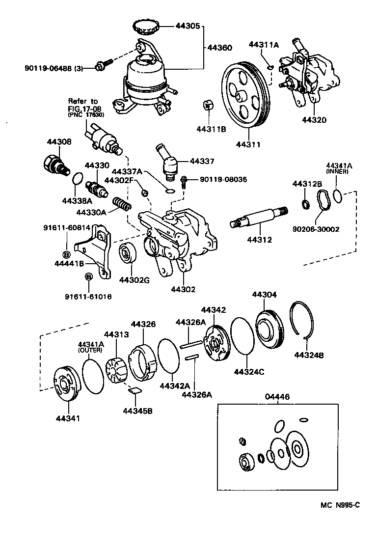 44320-22500 PUMP ASSY, VANE product image