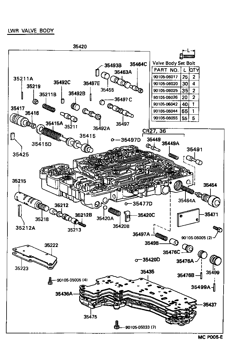 90501-29037 SPRING, COMPRESSION (FOR B-2 ACCUMULATOR PISTON) product image