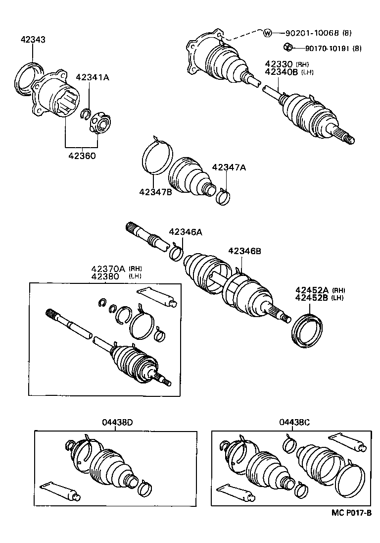 42431-22170 DISC, REAR product image