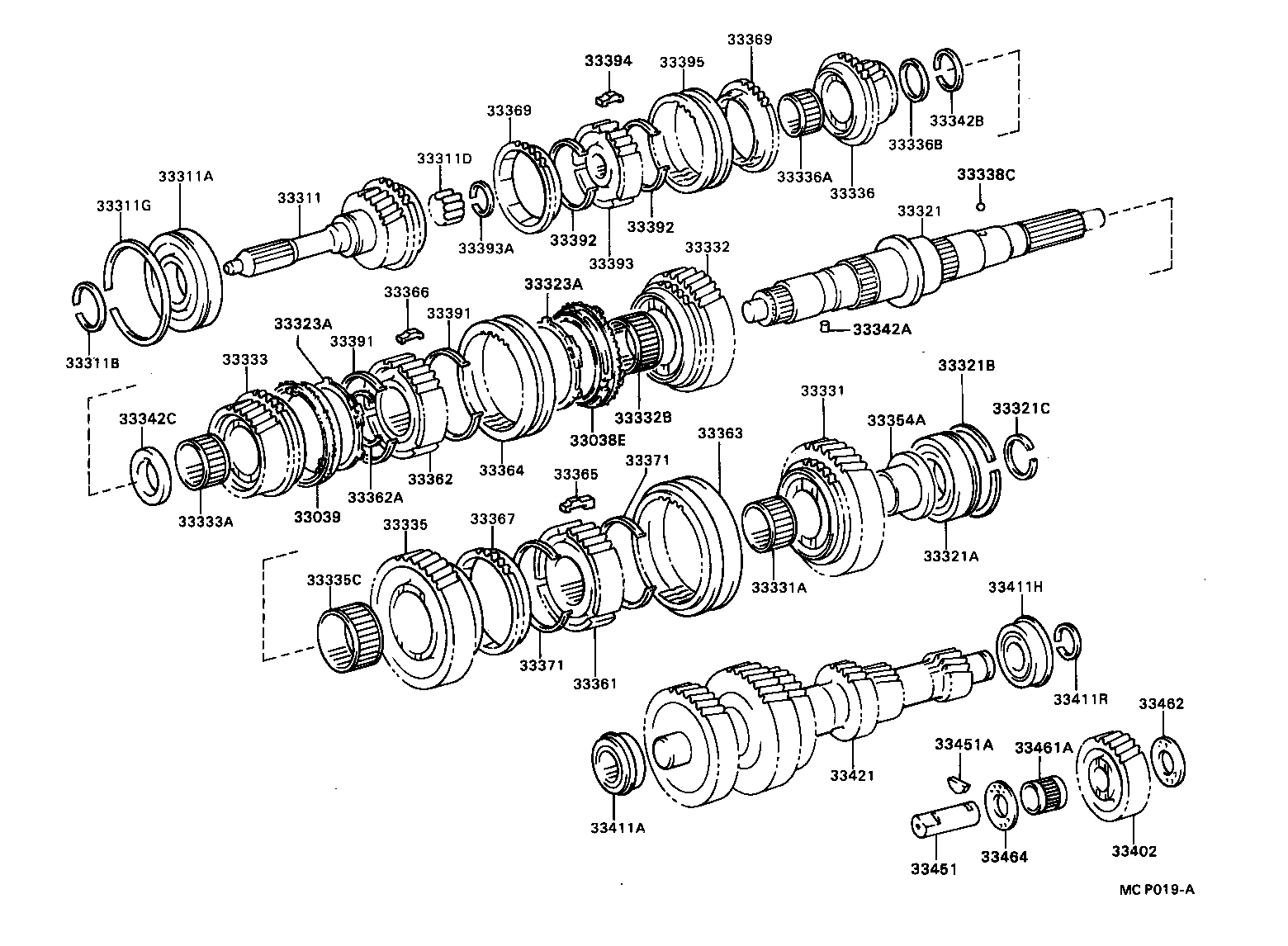 33335-36120 GEAR, 1ST product image