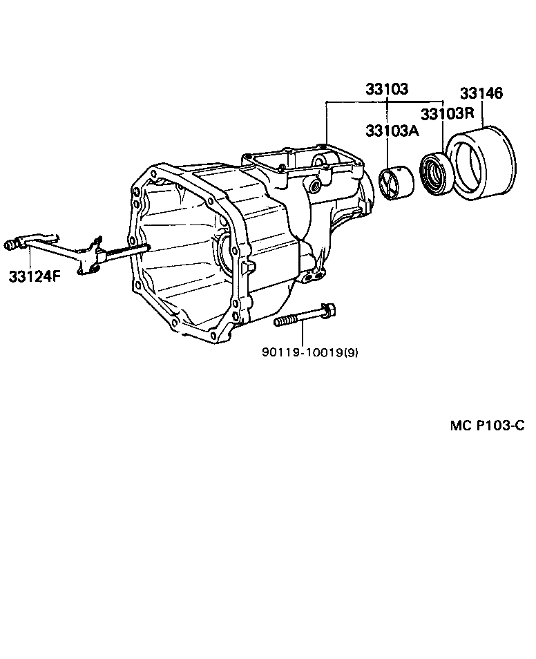 33103-22091 HOUSING SUB-ASSY, EXTENSION(MTM) product image