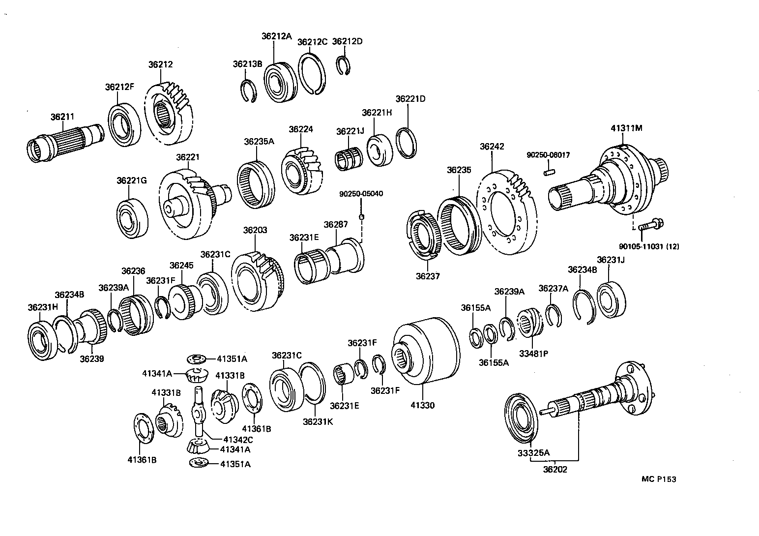 36237-60040 HUB, TRANSFER CLUTCH product image