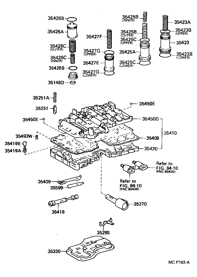 90501-20096 SPRING, COMPRESSION (FOR C-2 ACCUMULATOR PISTON) product image