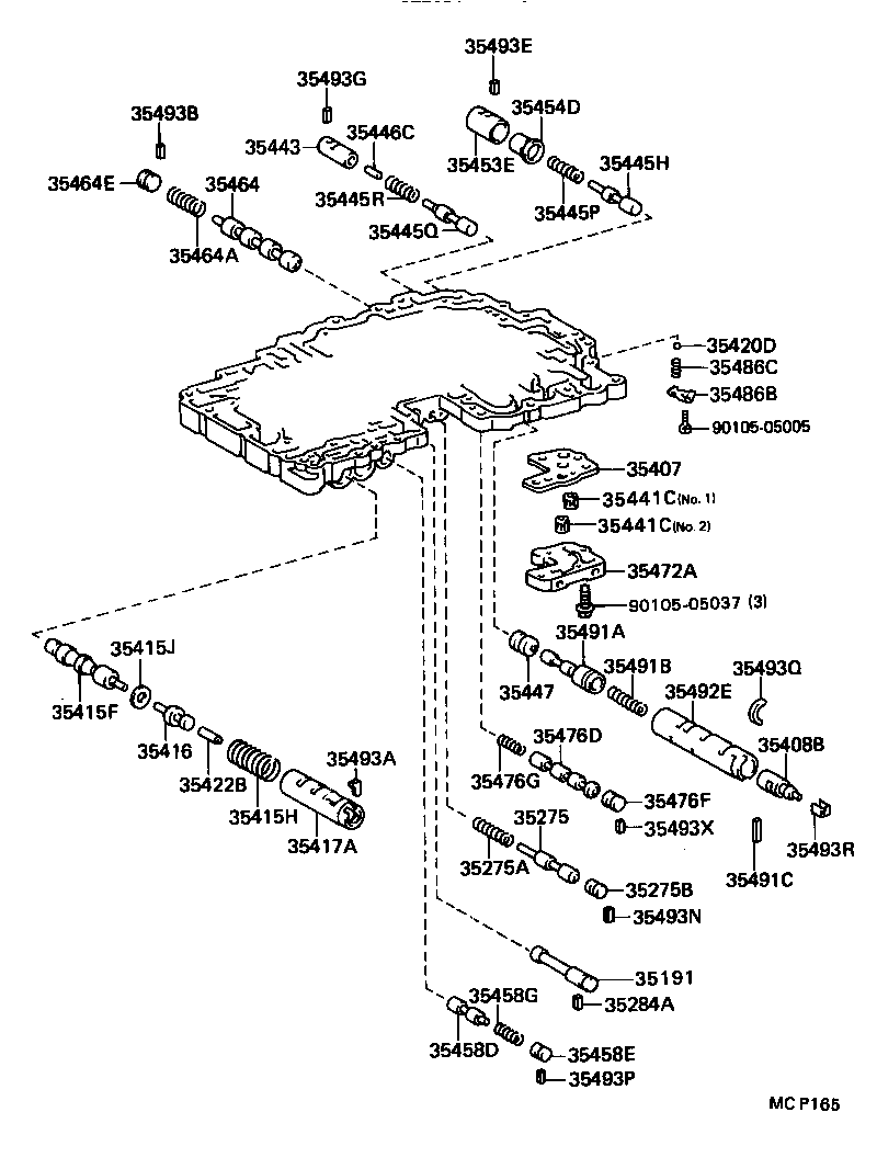 90501-20096 SPRING, COMPRESSION (FOR C-2 ACCUMULATOR PISTON) product image