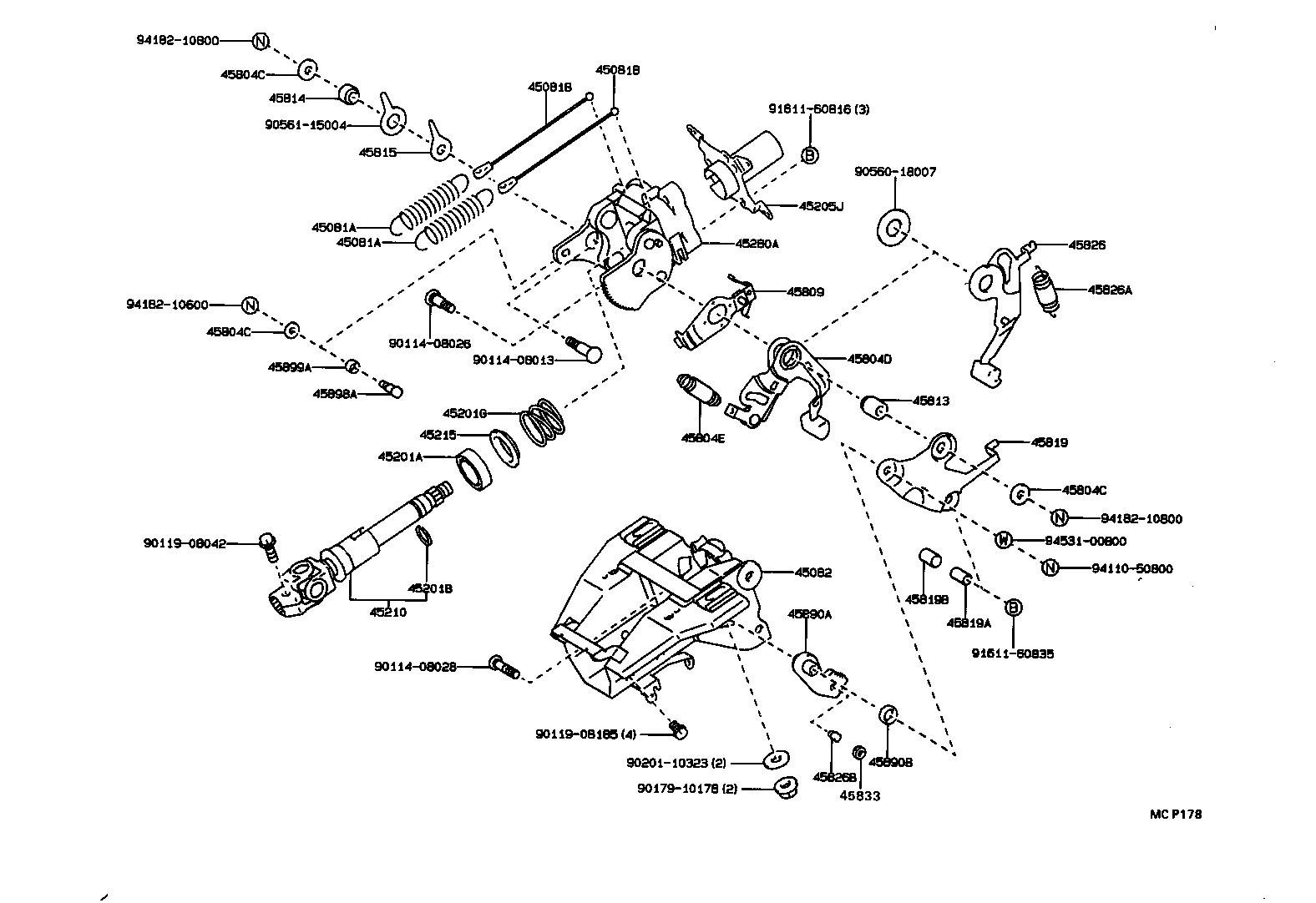 45286-40905-R8 COVER, STEERING COLUMN product image