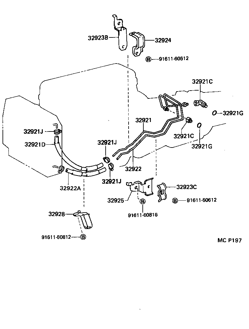 32941-27110 HOSE(FOR OIL COOLER INLET) product image
