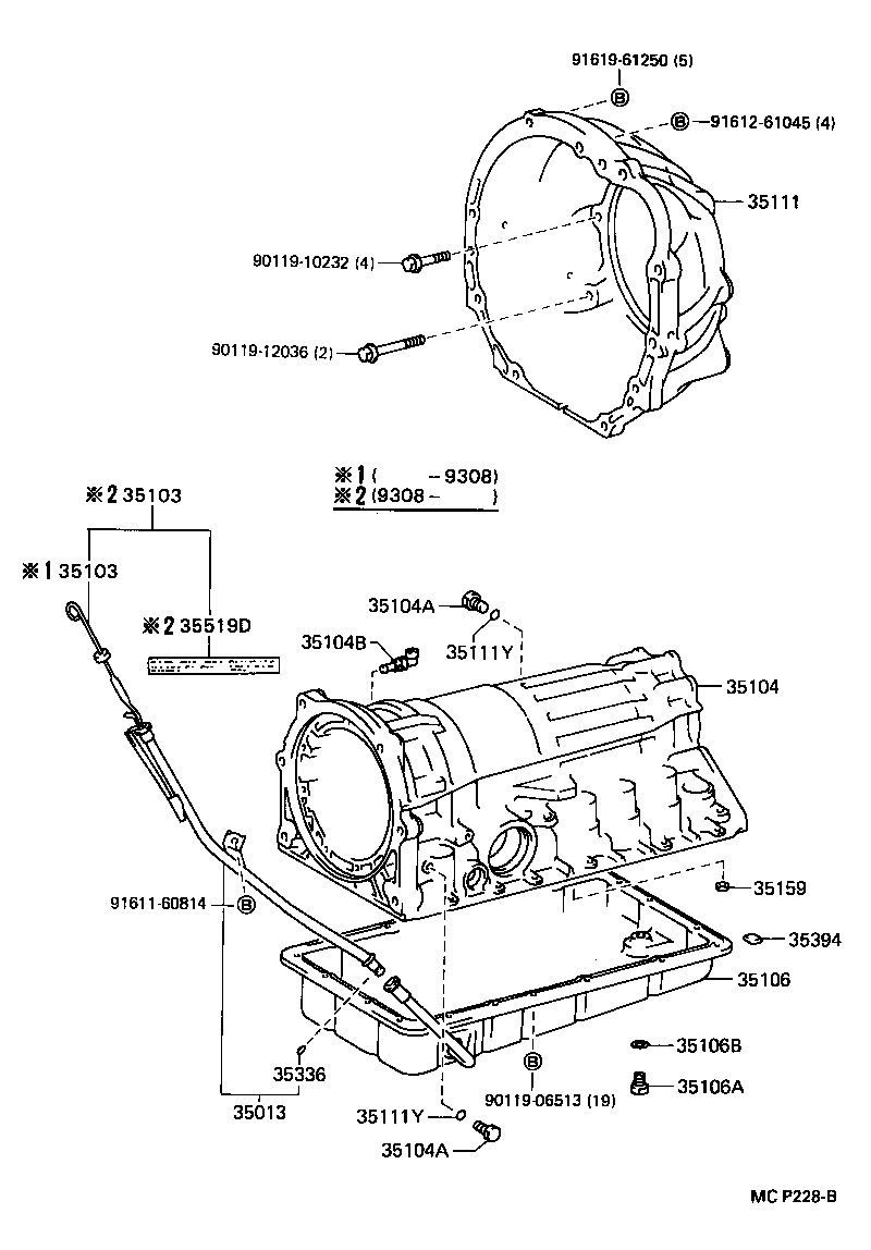 Toyota 35103-30301 GAGE SUB-ASSY, TRANSMISSION OIL LEVEL