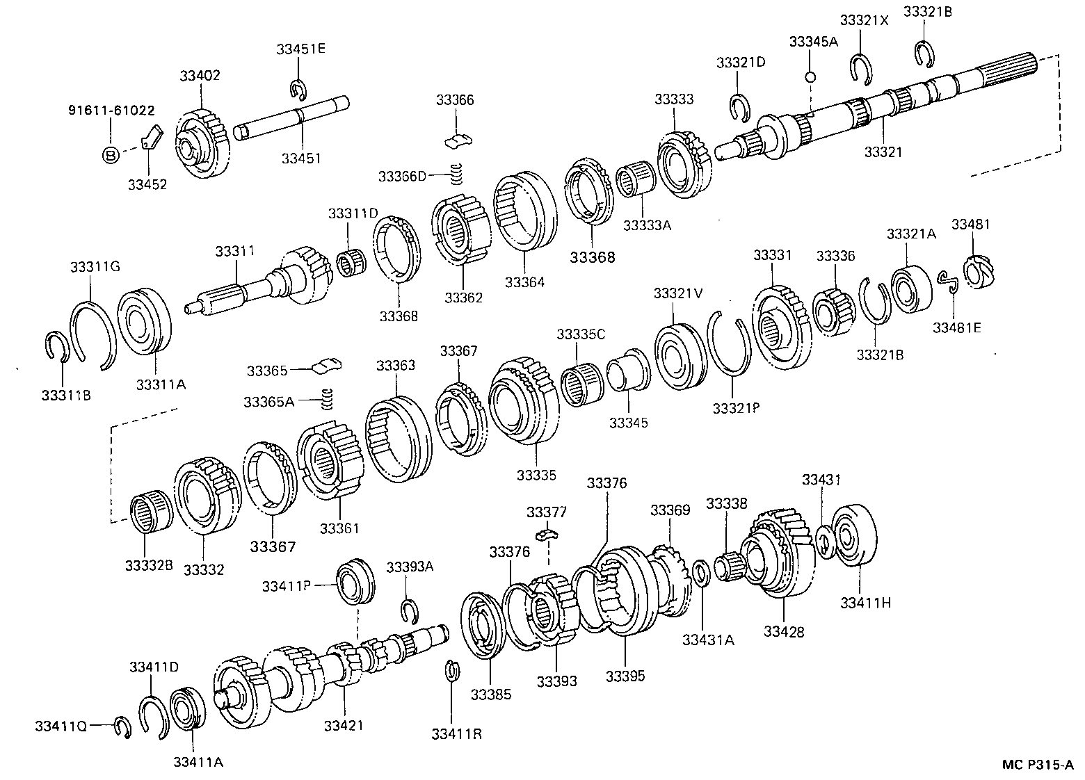 33362-30040 HUB, TRANSMISSION CLUTCH, NO.2 product image
