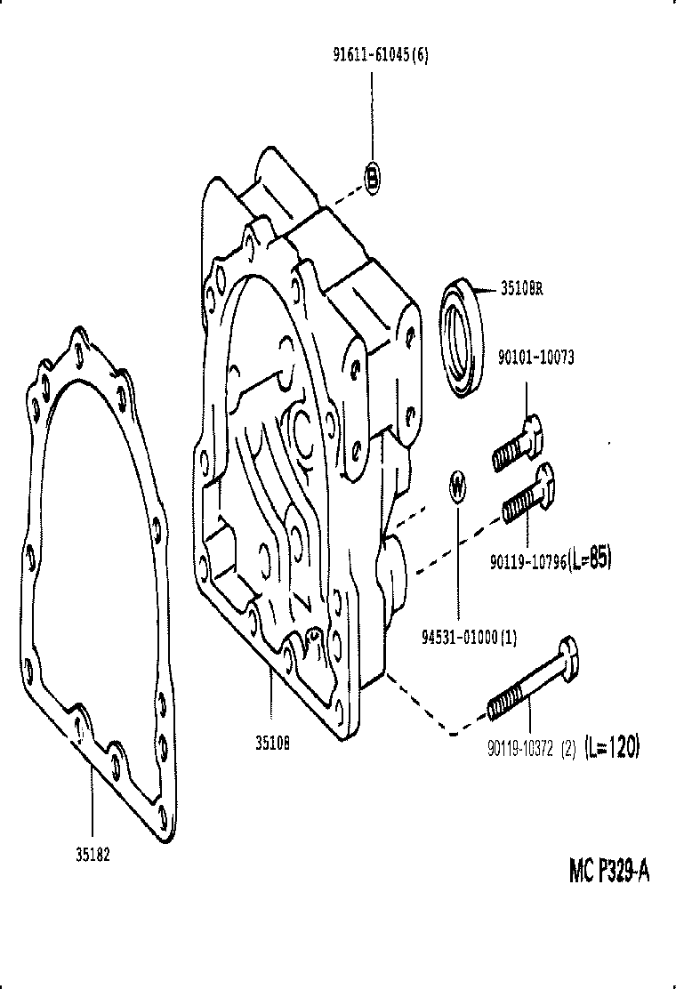 35108-36030 HOUSING SUB-ASSY, EXTENSION (ATM) product image