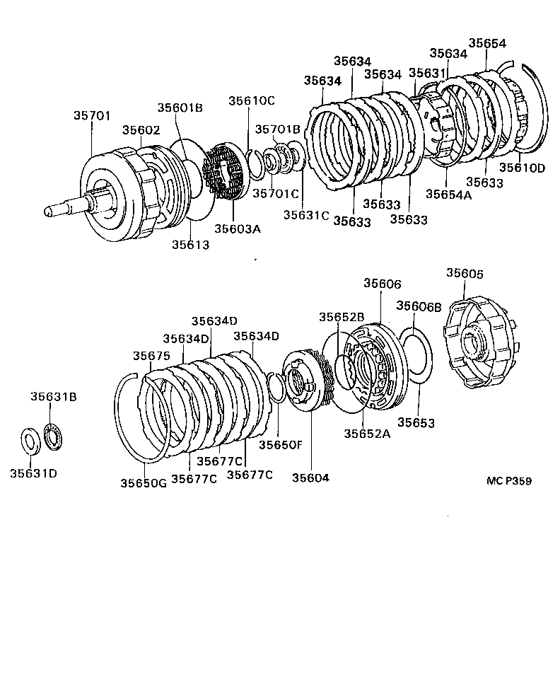35701-22070 SHAFT SUB-ASSY, INPUT product image